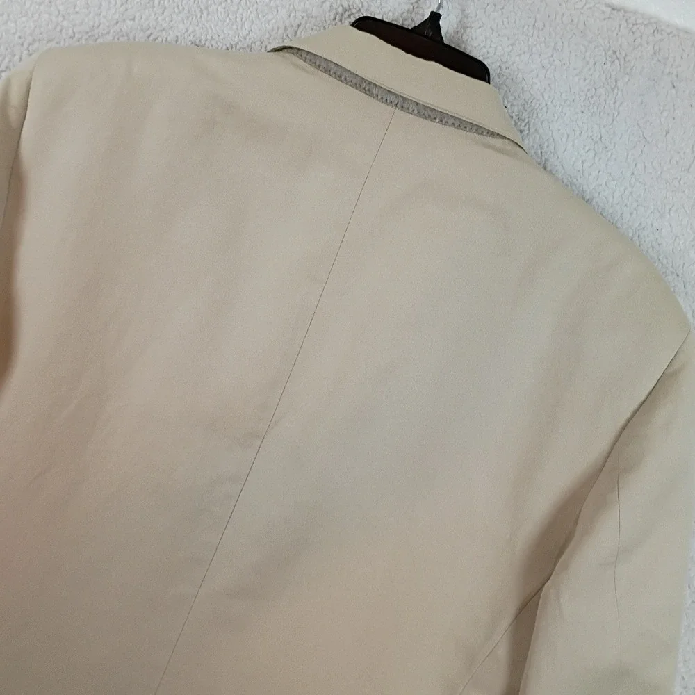 Brooks Brothers 346 Regent Fit Mens 42R Tan Cotton Two Button Blazer Sport Coat